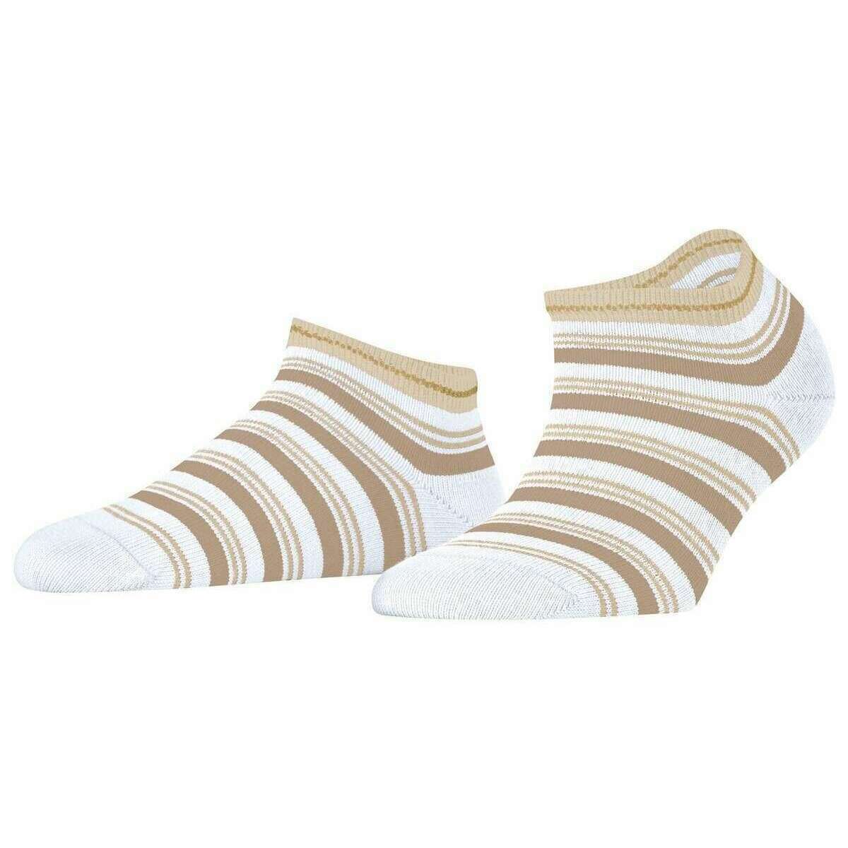Falke Smart Stripe Sneaker Socks - White