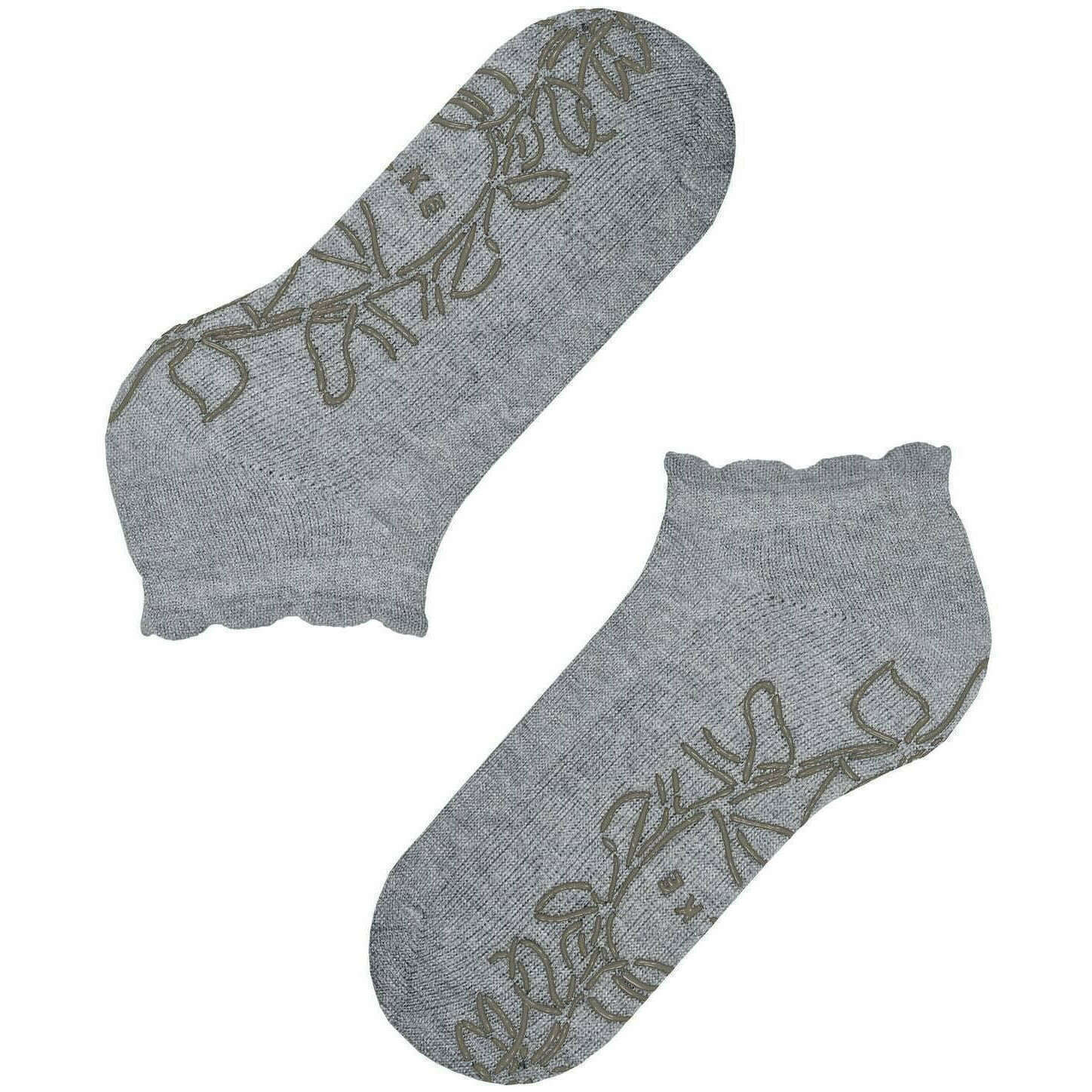 Falke Soft Elegance House Socks - Heather Grey - Image 5