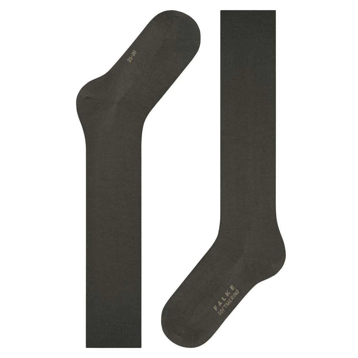 Falke Softmerino Knee High Socks - Military Green - Image 5