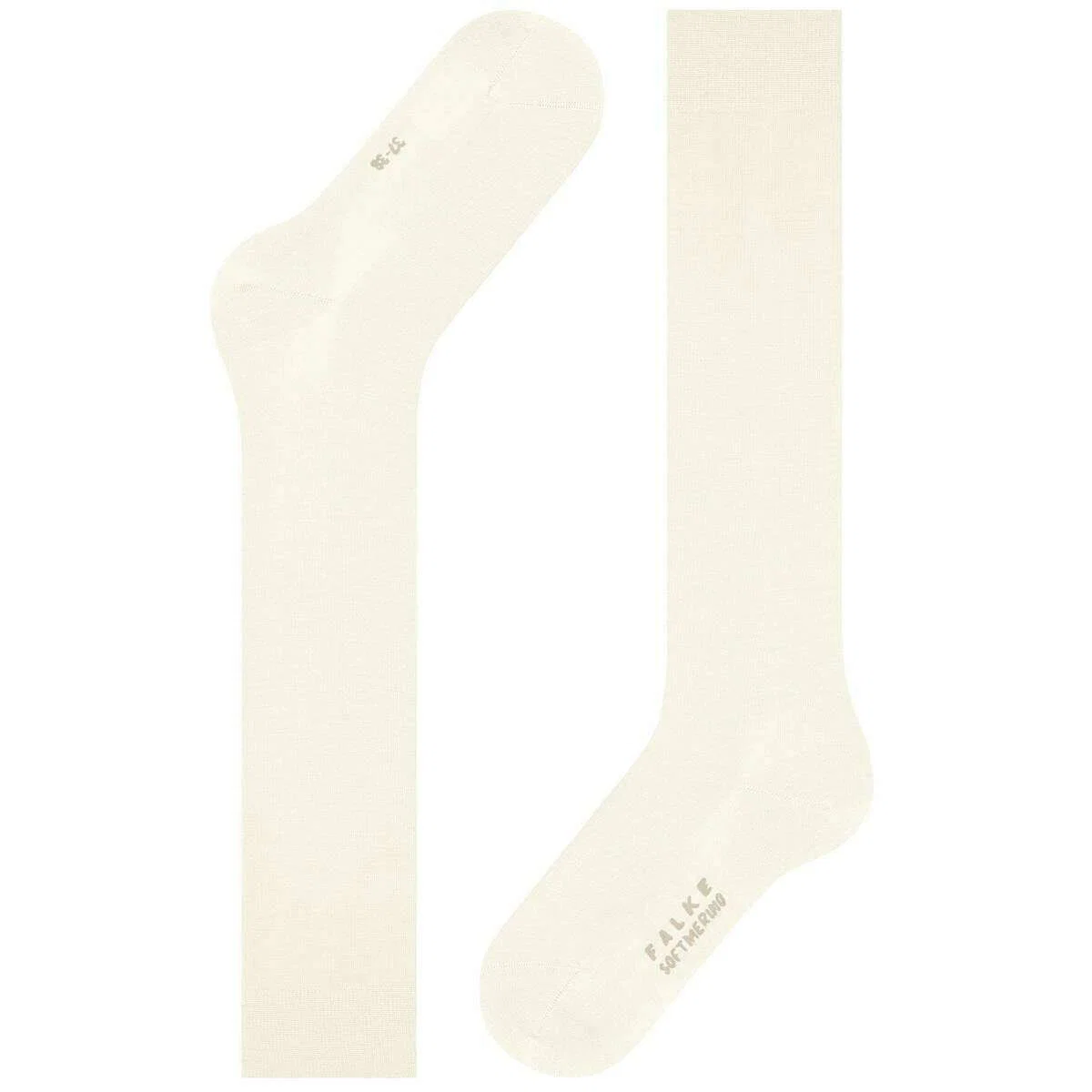 Falke Softmerino Knee High Socks - Off White - Image 5