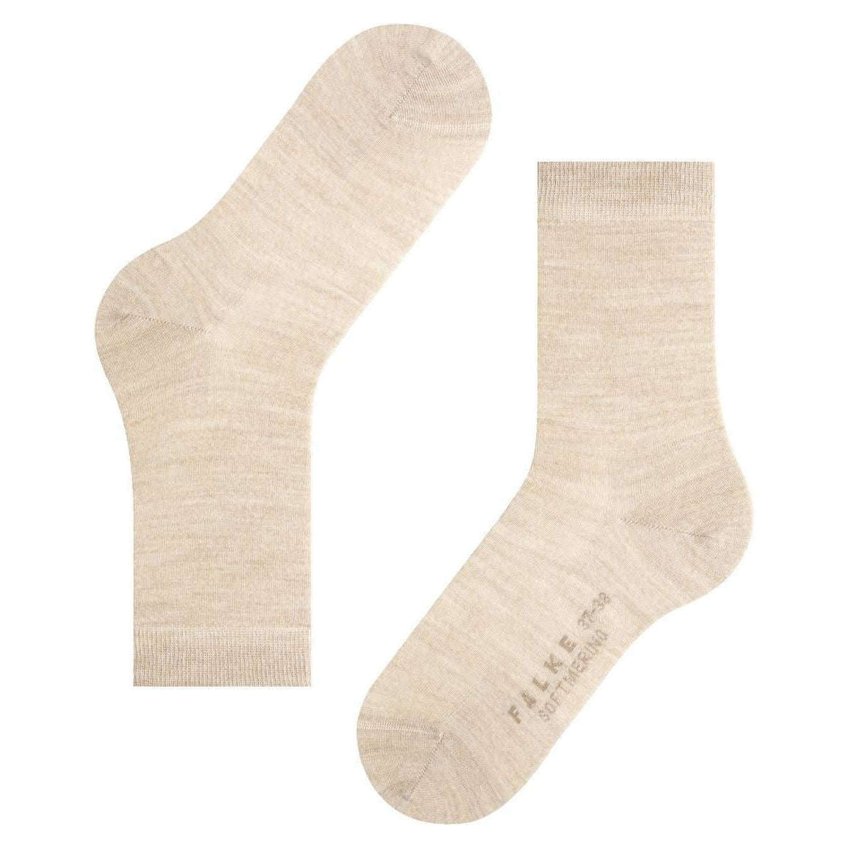 Falke Softmerino Socks - Linen Mel Beige - Image 5