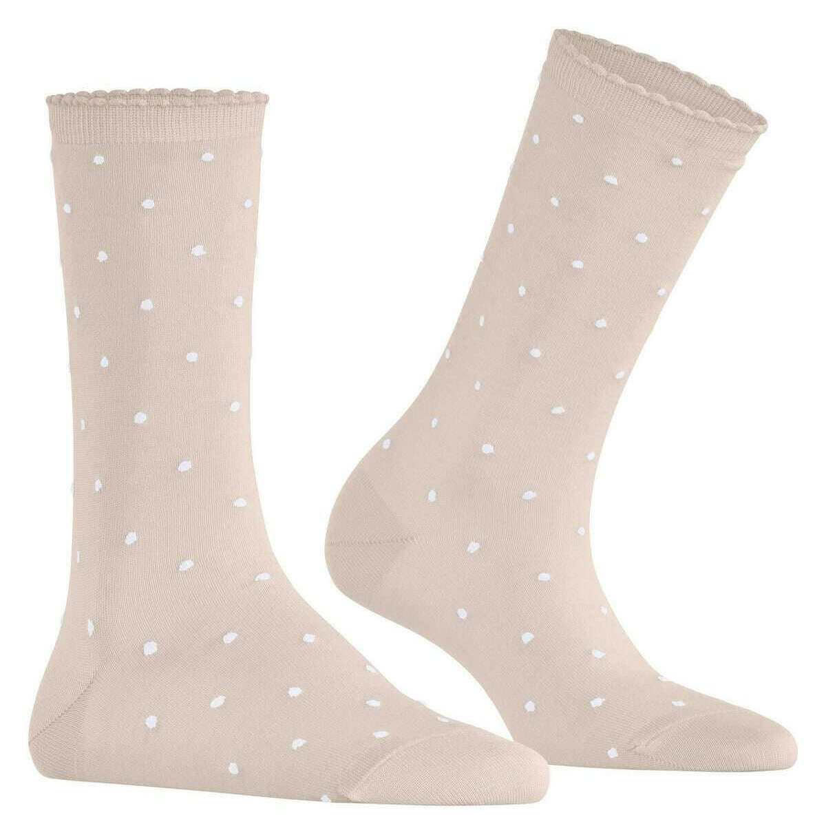 Falke Spike Dot Socks - Cream - Image 2