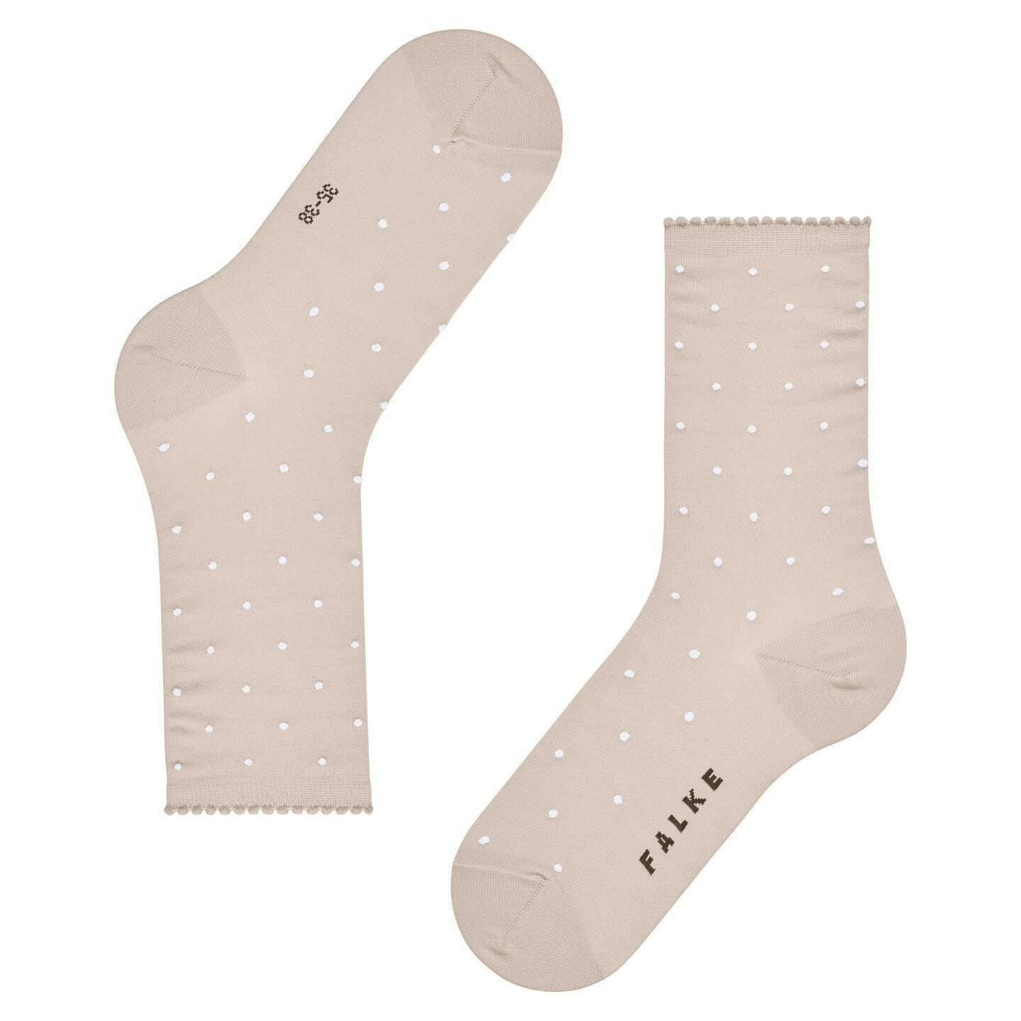 Falke Spike Dot Socks - Cream - Image 5