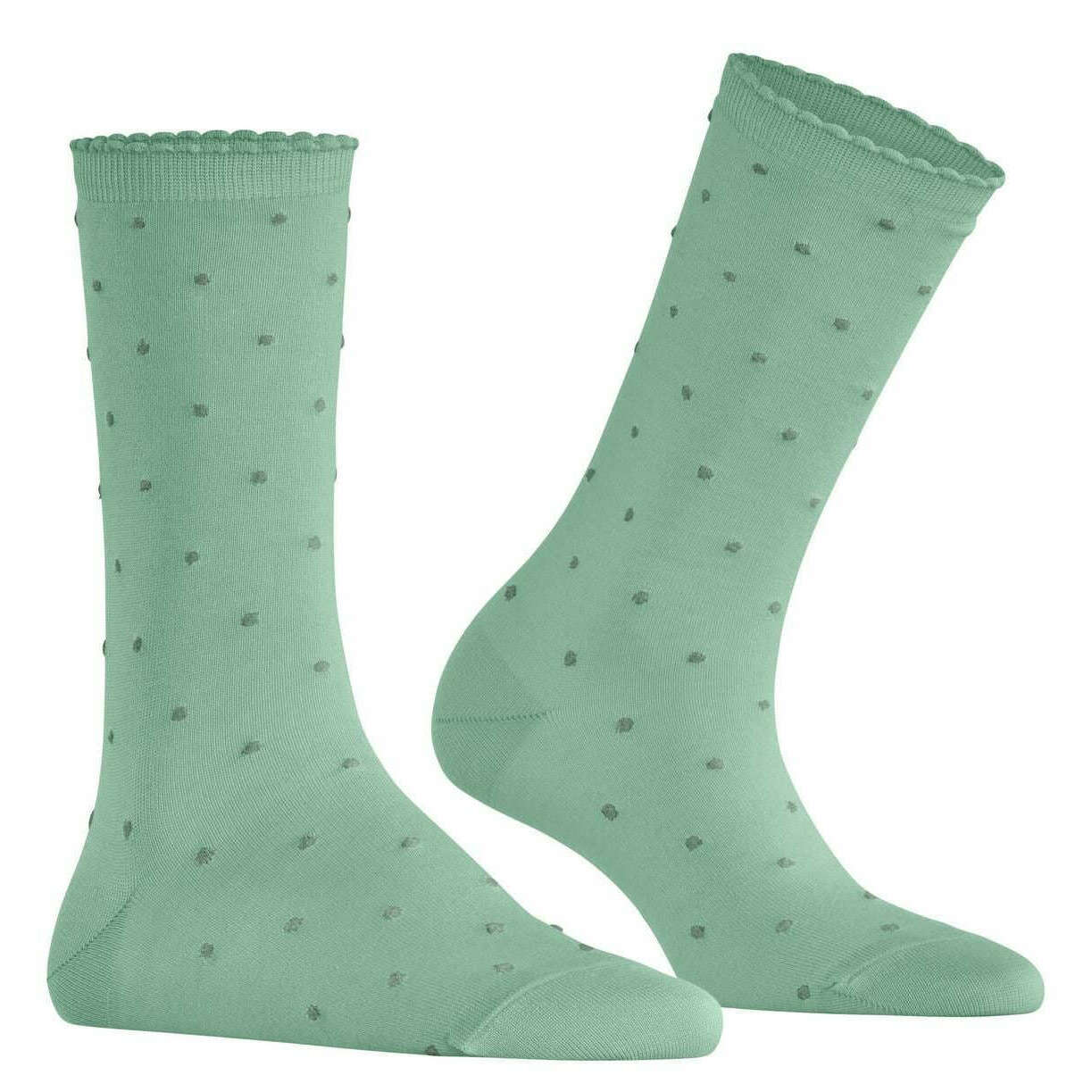 Falke Spike Dot Socks - Jade Green - Image 2