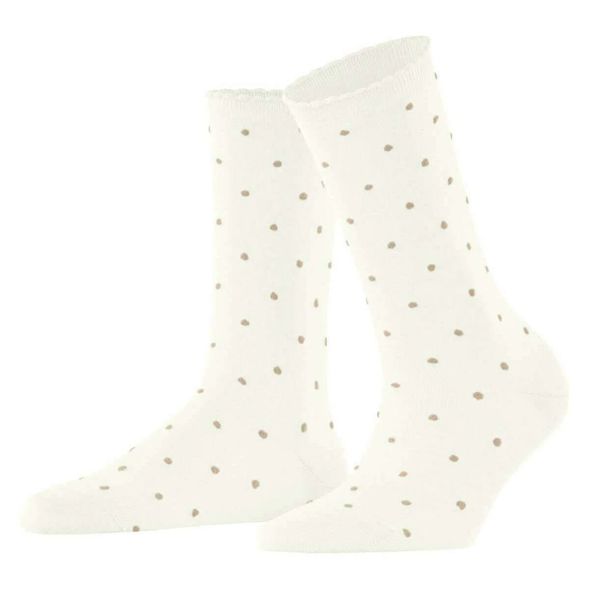 Falke Spike Dot Socks - Off White