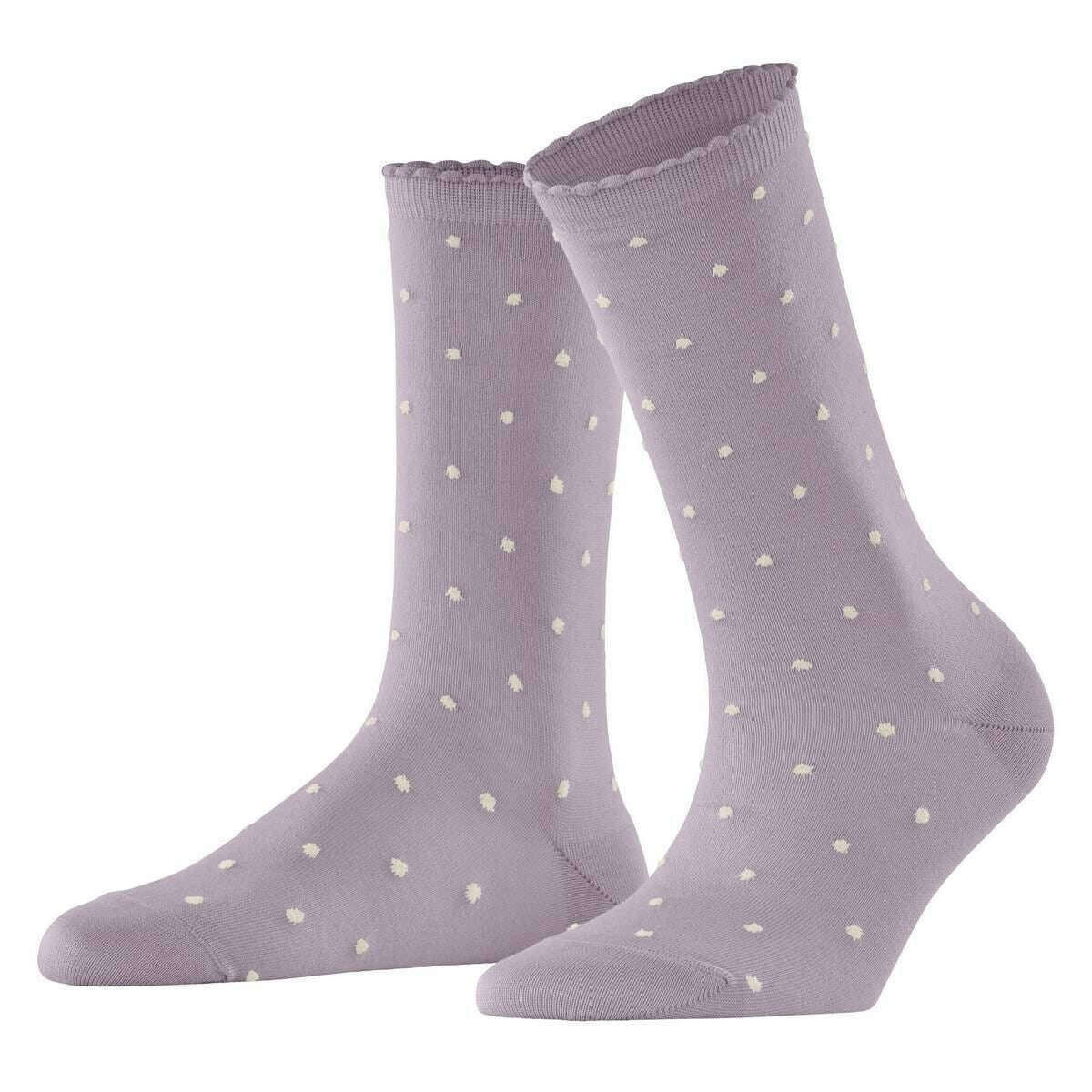 Falke Spike Dot Socks - Silver Iris Lilac