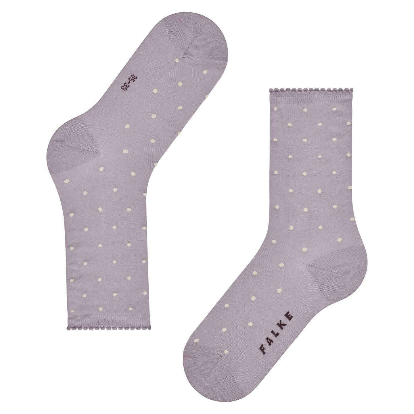 Falke Spike Dot Socks - Silver Iris Lilac - Image 5