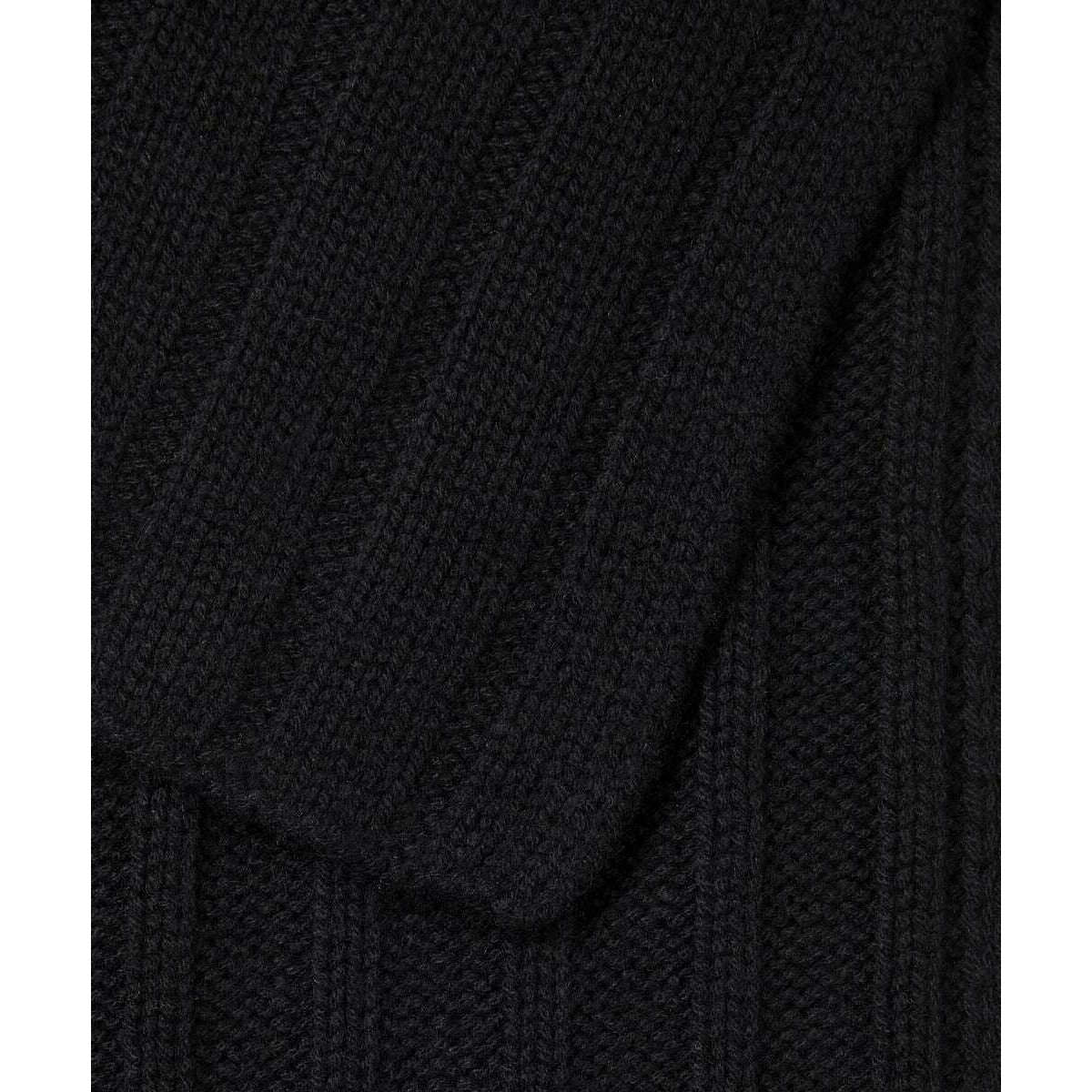 Falke Sporty Rib Cashmere Scarf - Black - Image 3