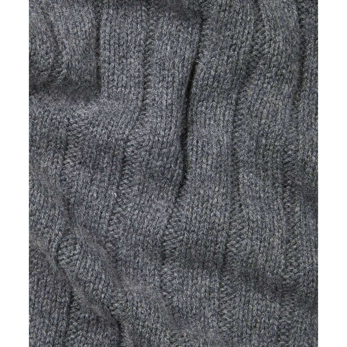 Falke Sporty Rib Cashmere Scarf - Dark Grey - Image 2