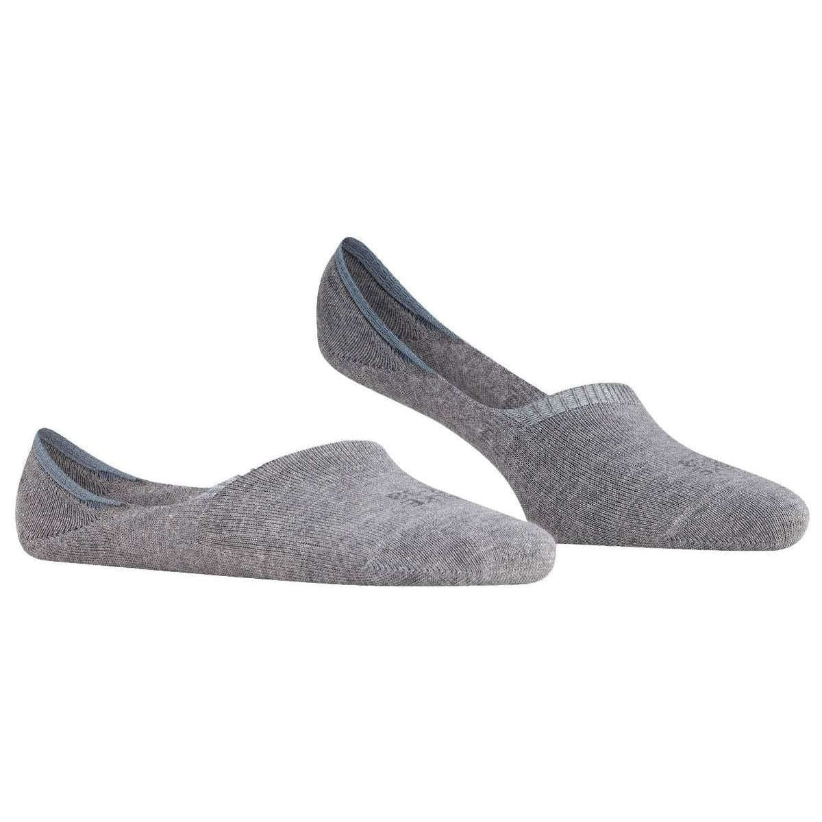 Falke Step High Cut No Show Socks - Light Grey Marl - Image 2