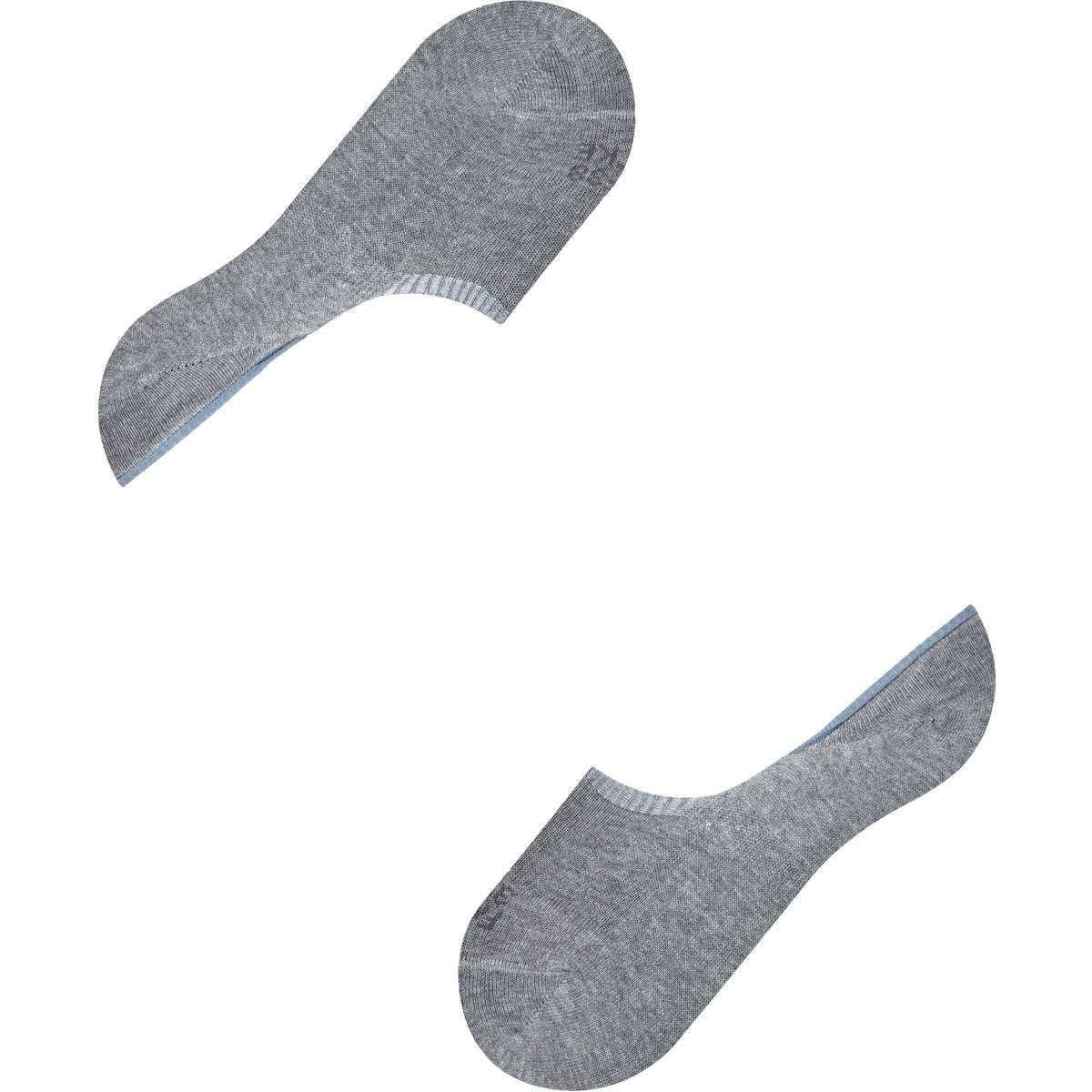 Falke Step High Cut No Show Socks - Light Grey Marl - Image 6