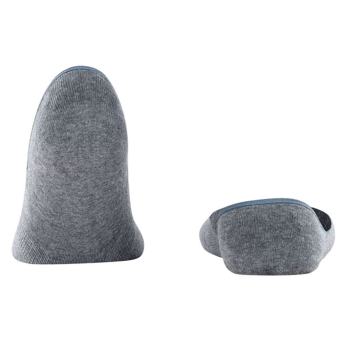 Falke Step Medium Cut No Show Box Socks - Light Grey Mel - Image 3