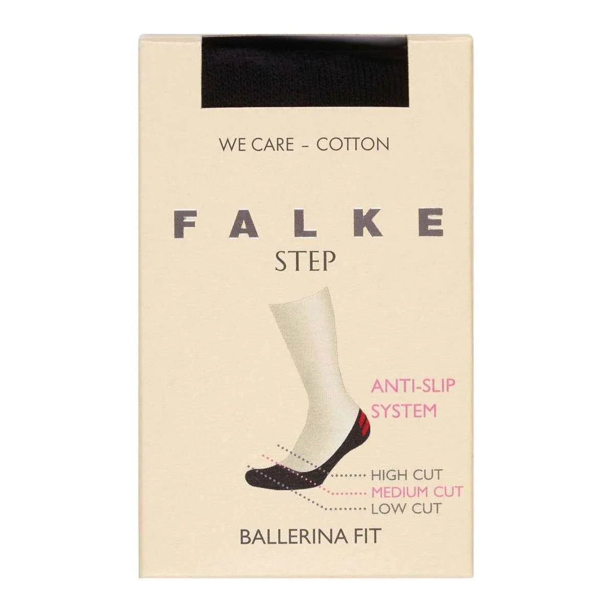 Falke Step Medium Cut No Show Boxed Socks - Black - Image 6