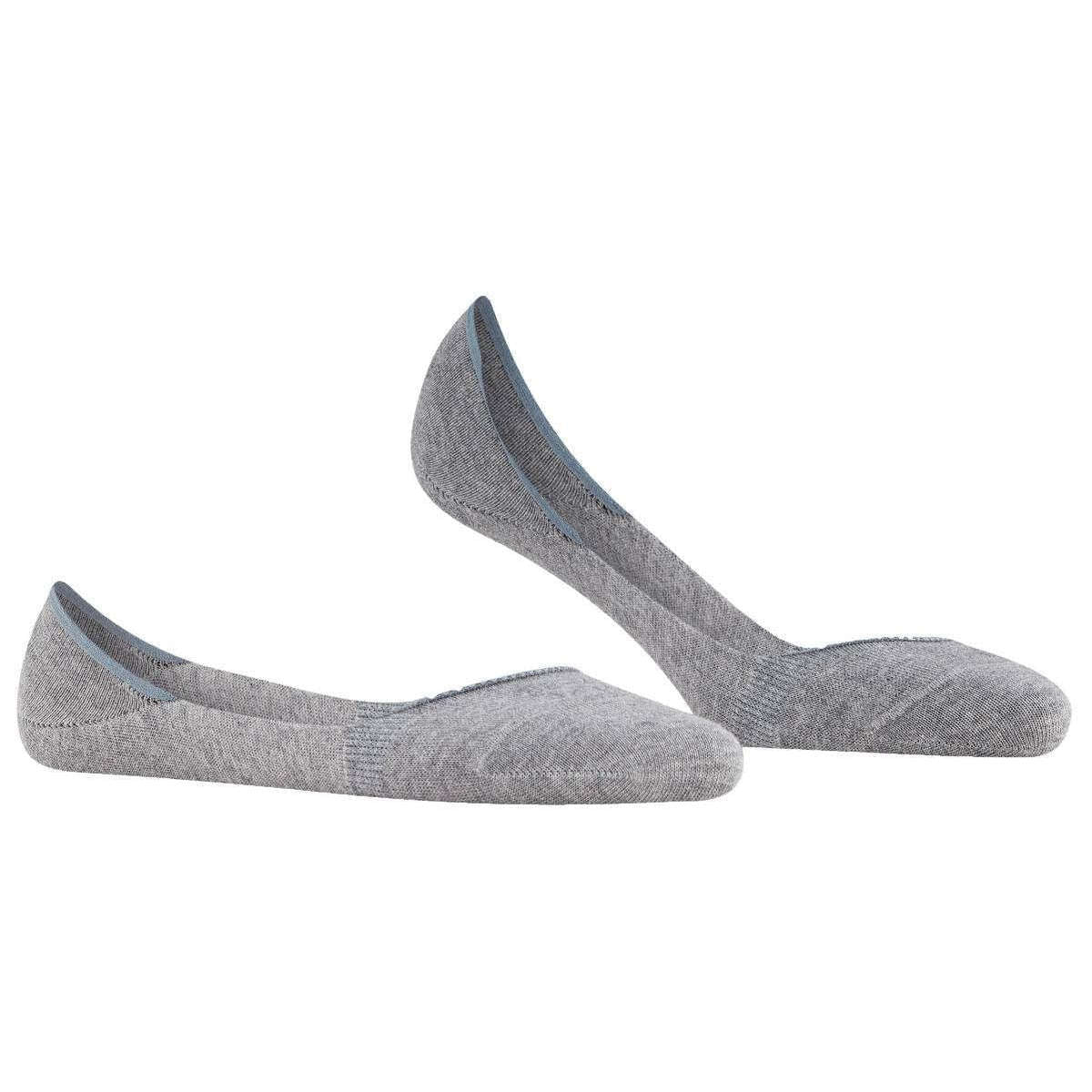 Falke Step Medium Cut No Show Socks - Light Grey Marl - Image 2