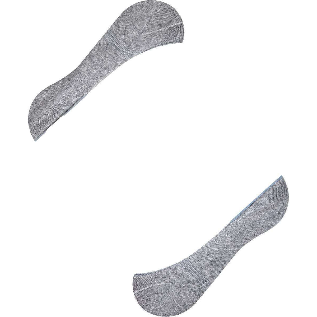 Falke Step Medium Cut No Show Socks - Light Grey Marl - Image 6
