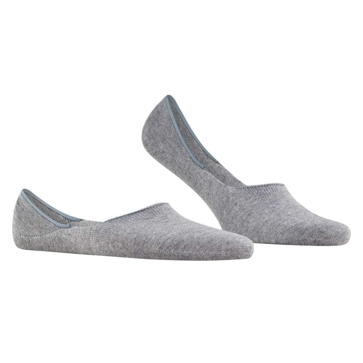 Falke Step Medium Cut No Show Socks - Light Grey Mel - Image 2