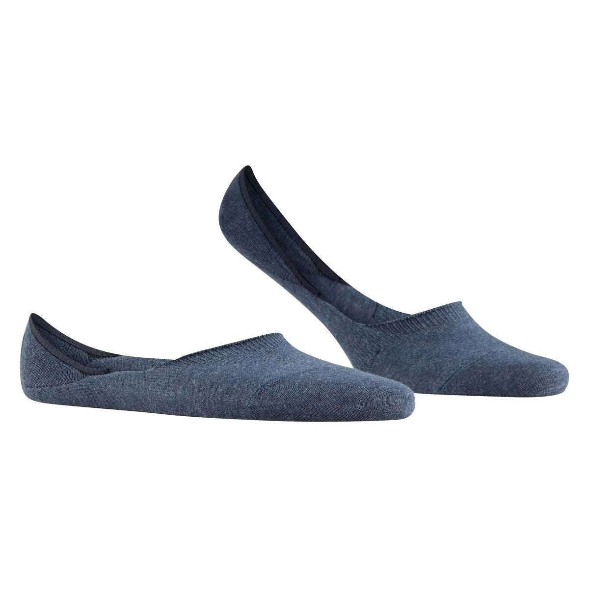 Falke Step Medium Cut No Show Socks - Navy Blue Mel - Image 2