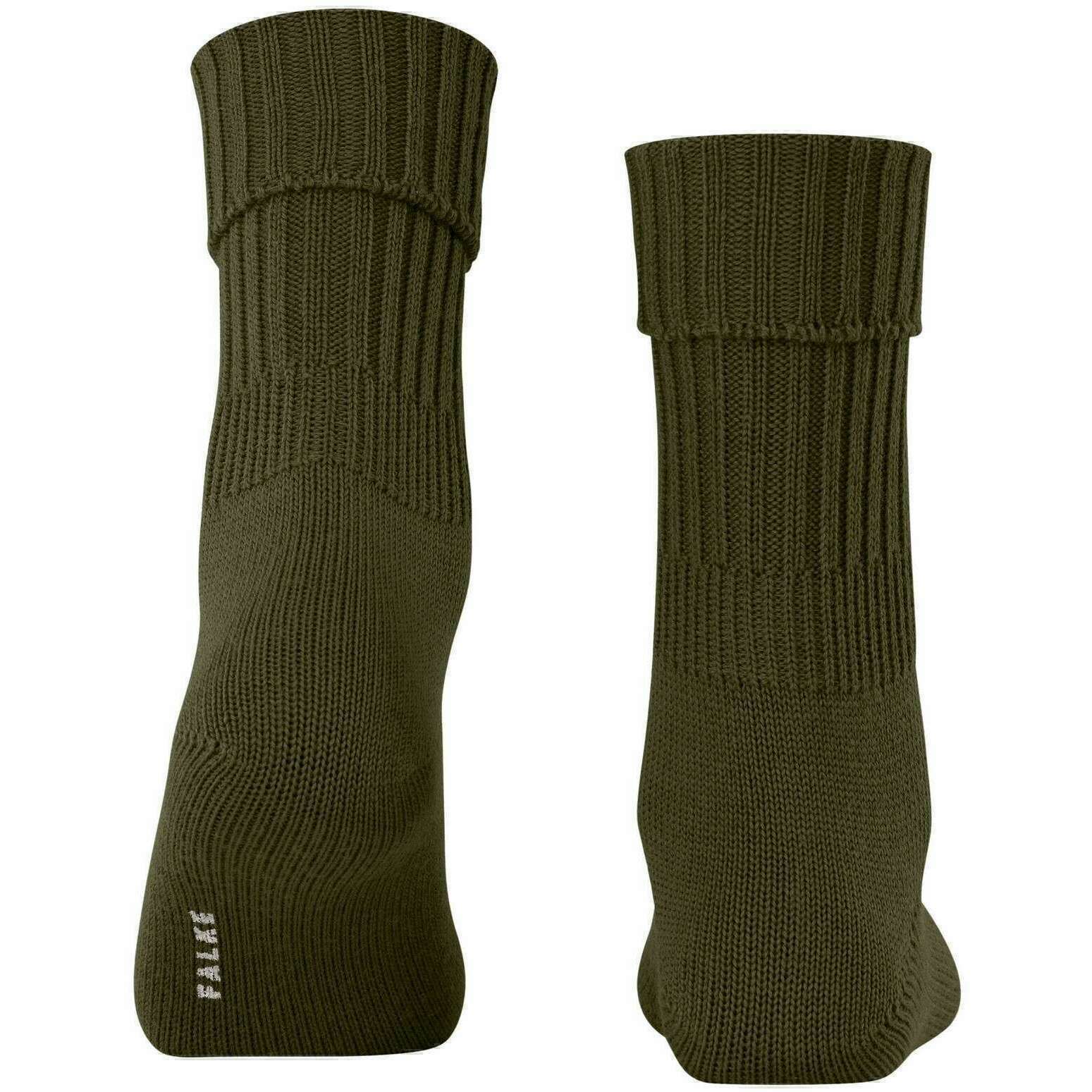 Falke Striggings Rib Boot Socks - Artichoke Green - Image 3