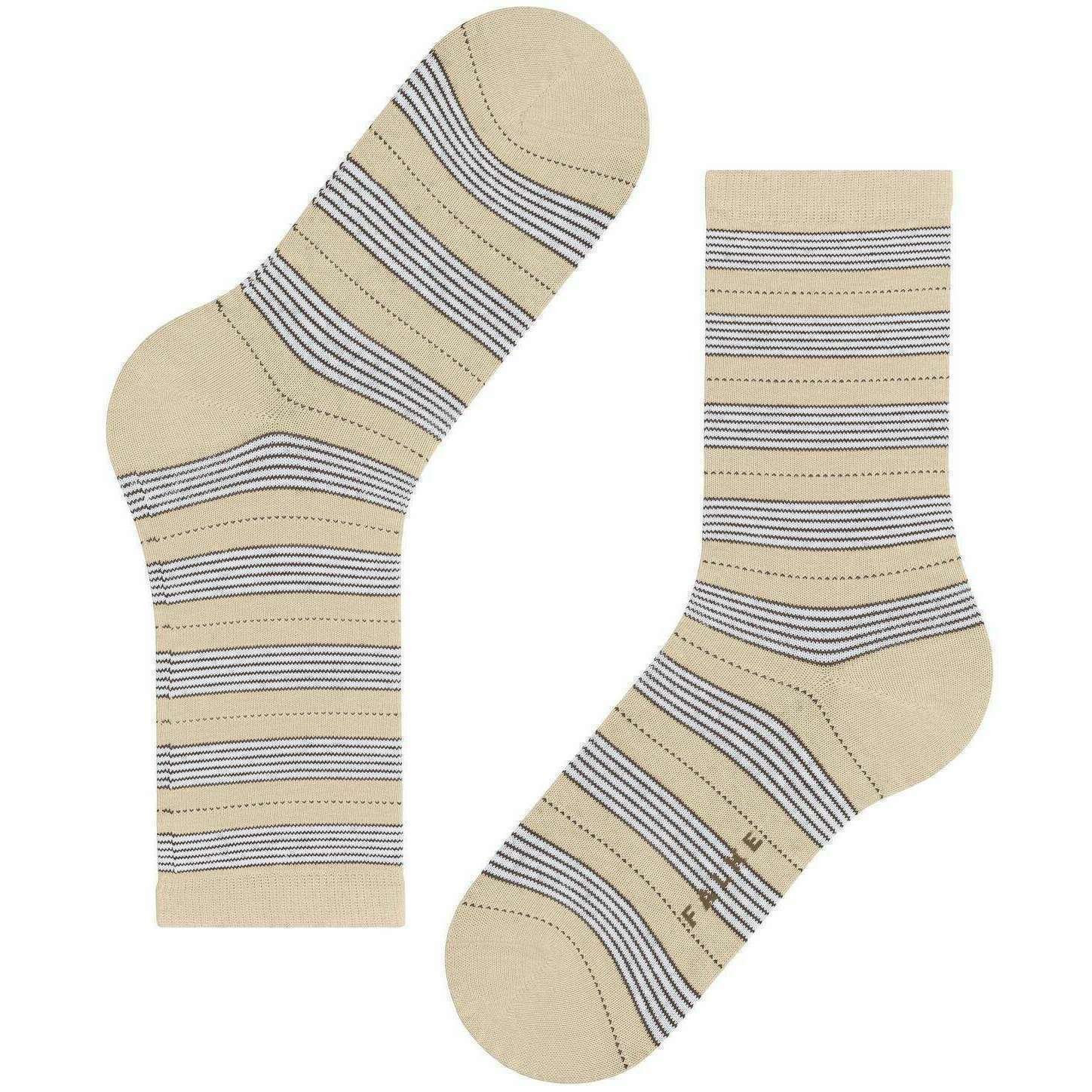 Falke Stripe Uniform Socks - Cream - Image 5
