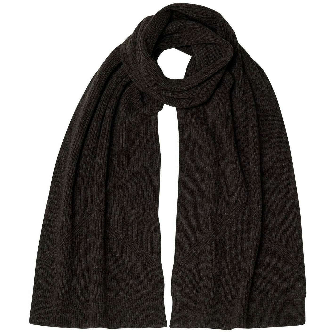 Falke Structured Lambswool Scarf - Buckeye Brown Mel