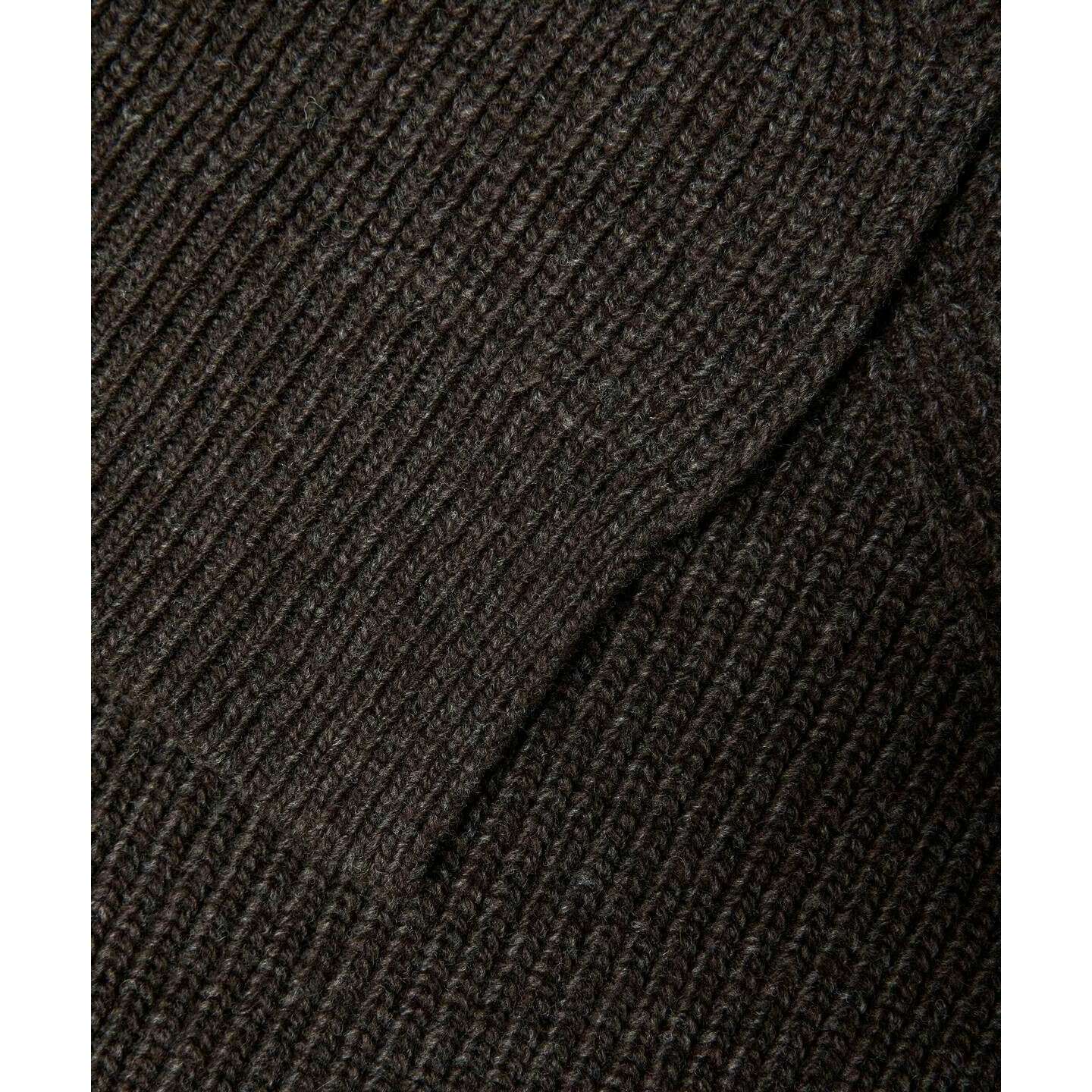 Falke Structured Lambswool Scarf - Buckeye Brown Mel - Image 3
