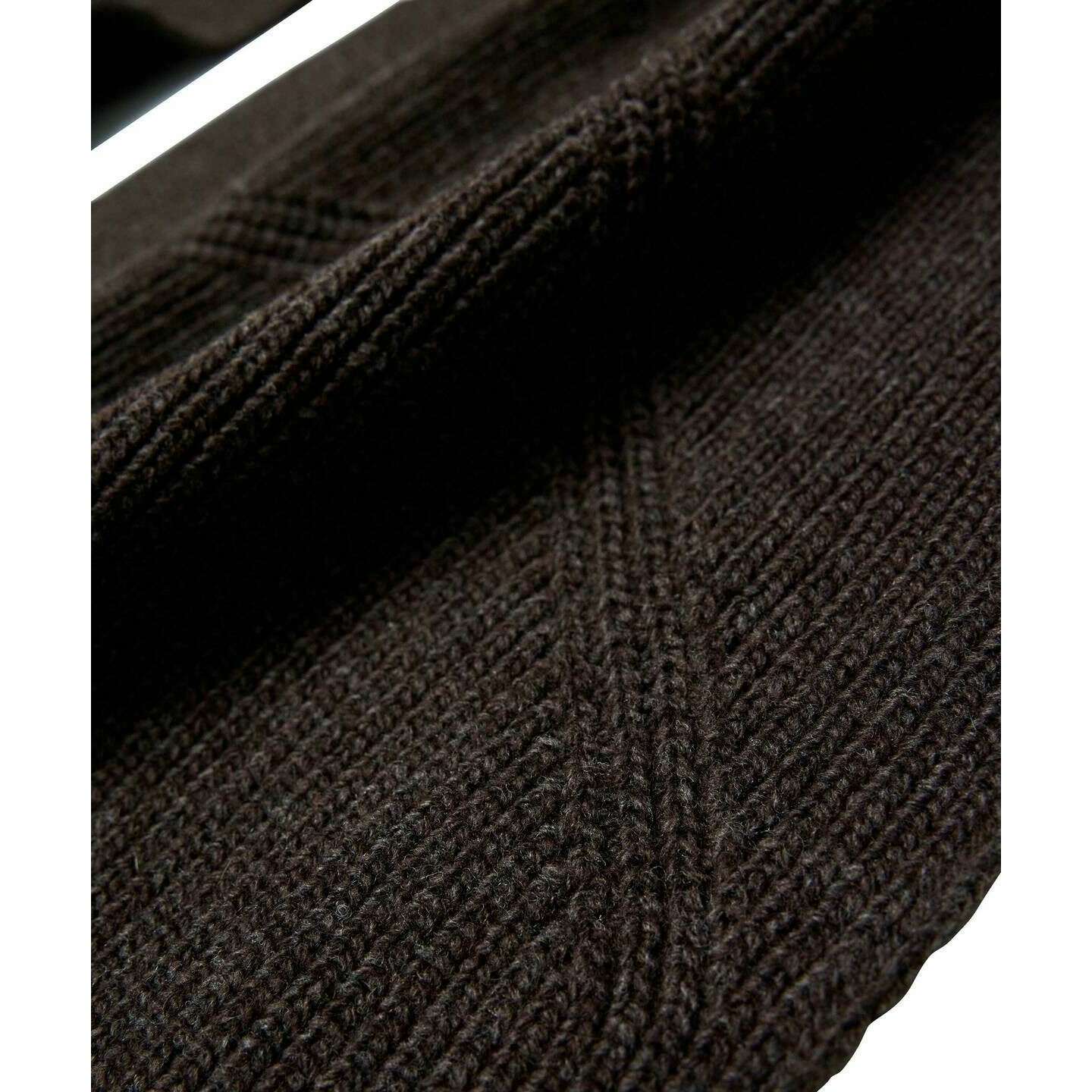 Falke Structured Lambswool Scarf - Buckeye Brown Mel - Image 4