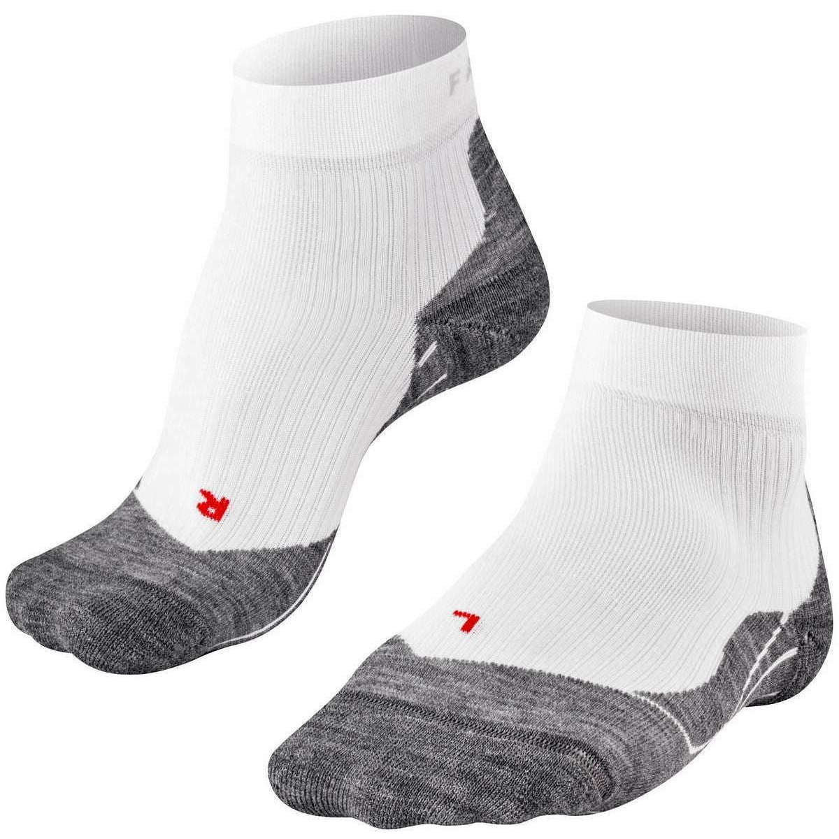 Falke Tennis 4 Short Sneaker Socks - White/Grey
