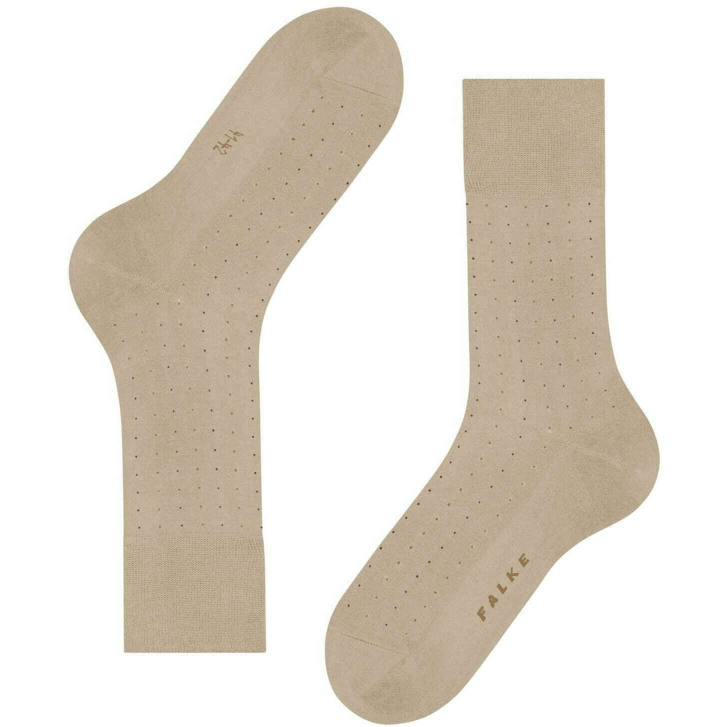 Falke Tiago Dotted Line Socks - Silk Beige - Image 5