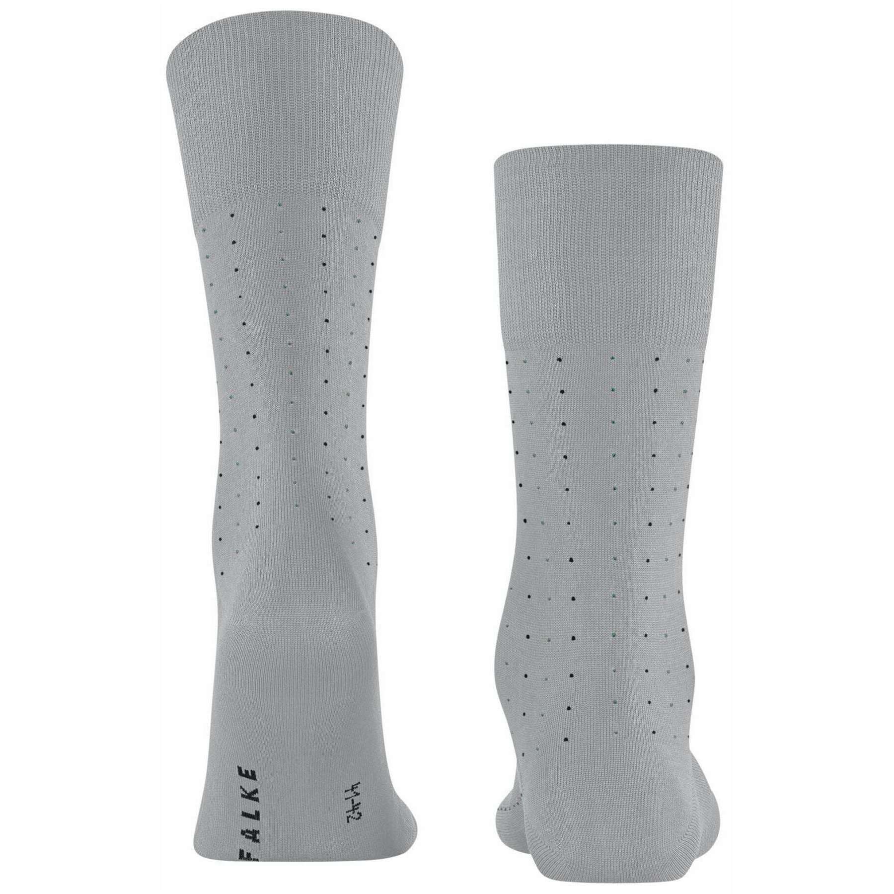 Falke Tiago Dotted Line Socks - Silver Grey - Image 3