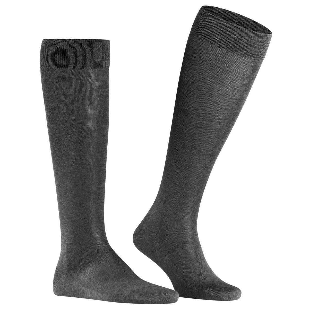 Falke Tiago Knee High Socks - Anthracite Mel Grey - Image 2