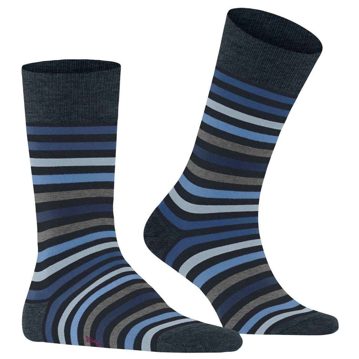Falke Tinted Stripe Socks - Dark Navy - Image 2