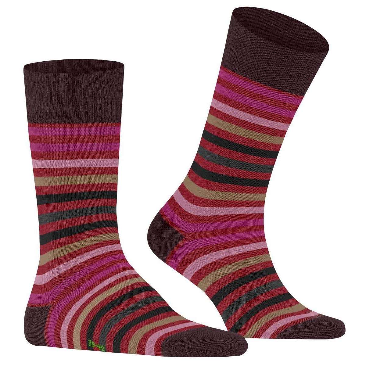 Falke Tinted Stripe Socks - Ingle Red - Image 2