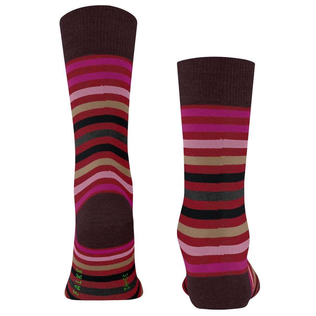 Falke Tinted Stripe Socks - Ingle Red - Image 3