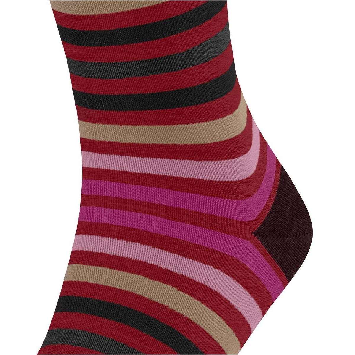 Falke Tinted Stripe Socks - Ingle Red - Image 4