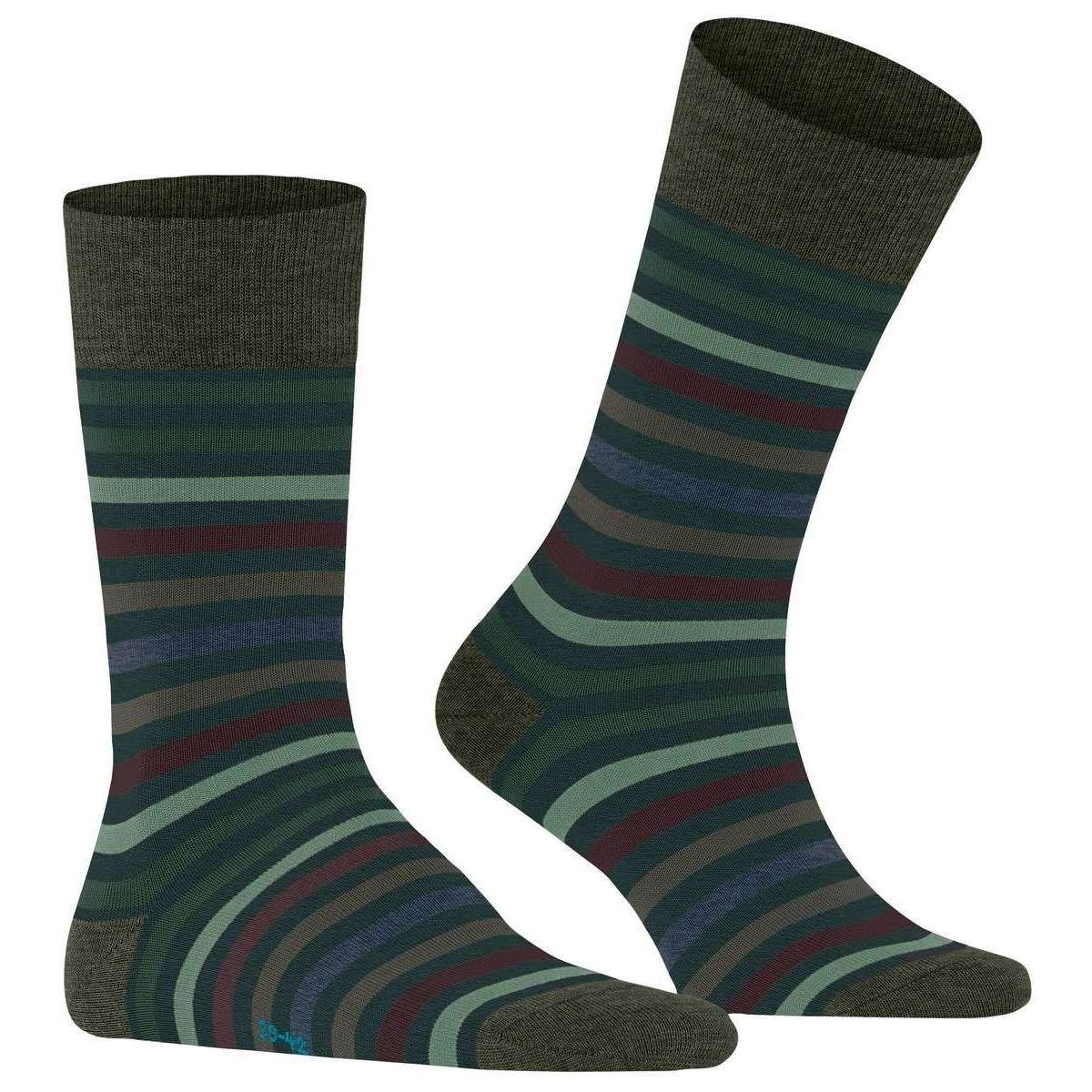 Falke Tinted Stripe Socks - Wald Green - Image 2