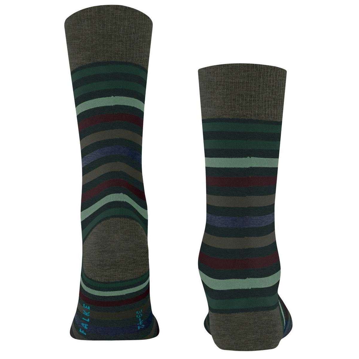 Falke Tinted Stripe Socks - Wald Green - Image 3