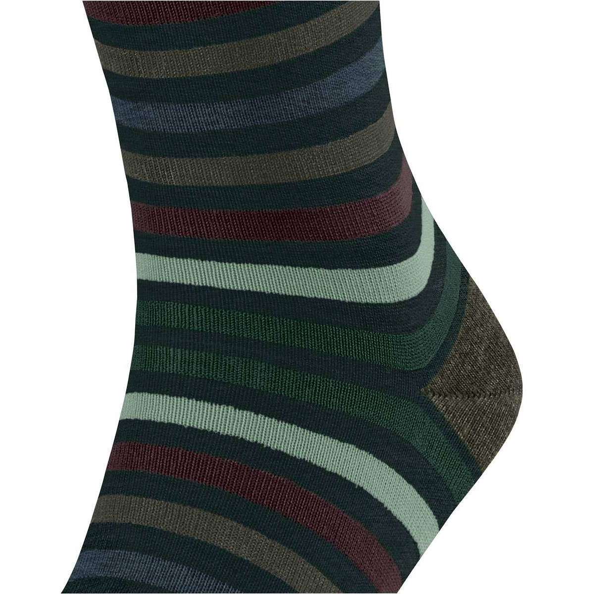 Falke Tinted Stripe Socks - Wald Green - Image 4