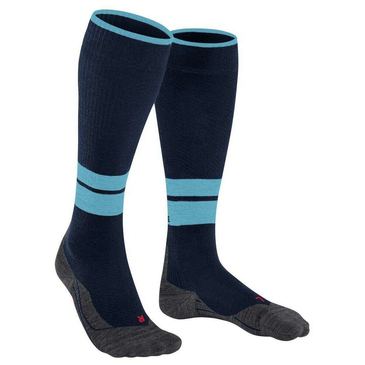 Falke TK Compression W2 Energy Trekking Knee-High Socks - Marine Navy/Blue - Image 2