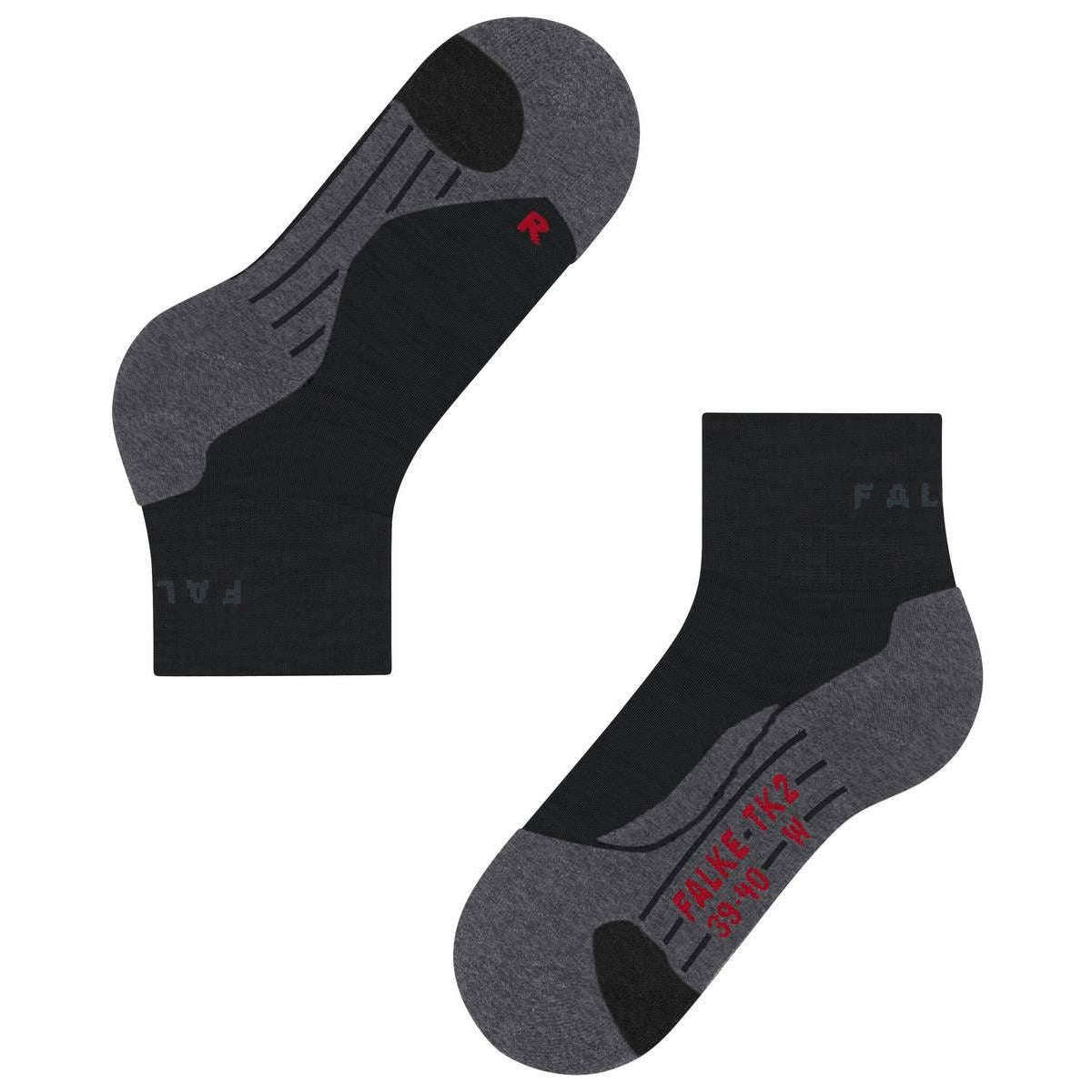 Falke TK2 Explore Short Socks - Black Mix - Image 4