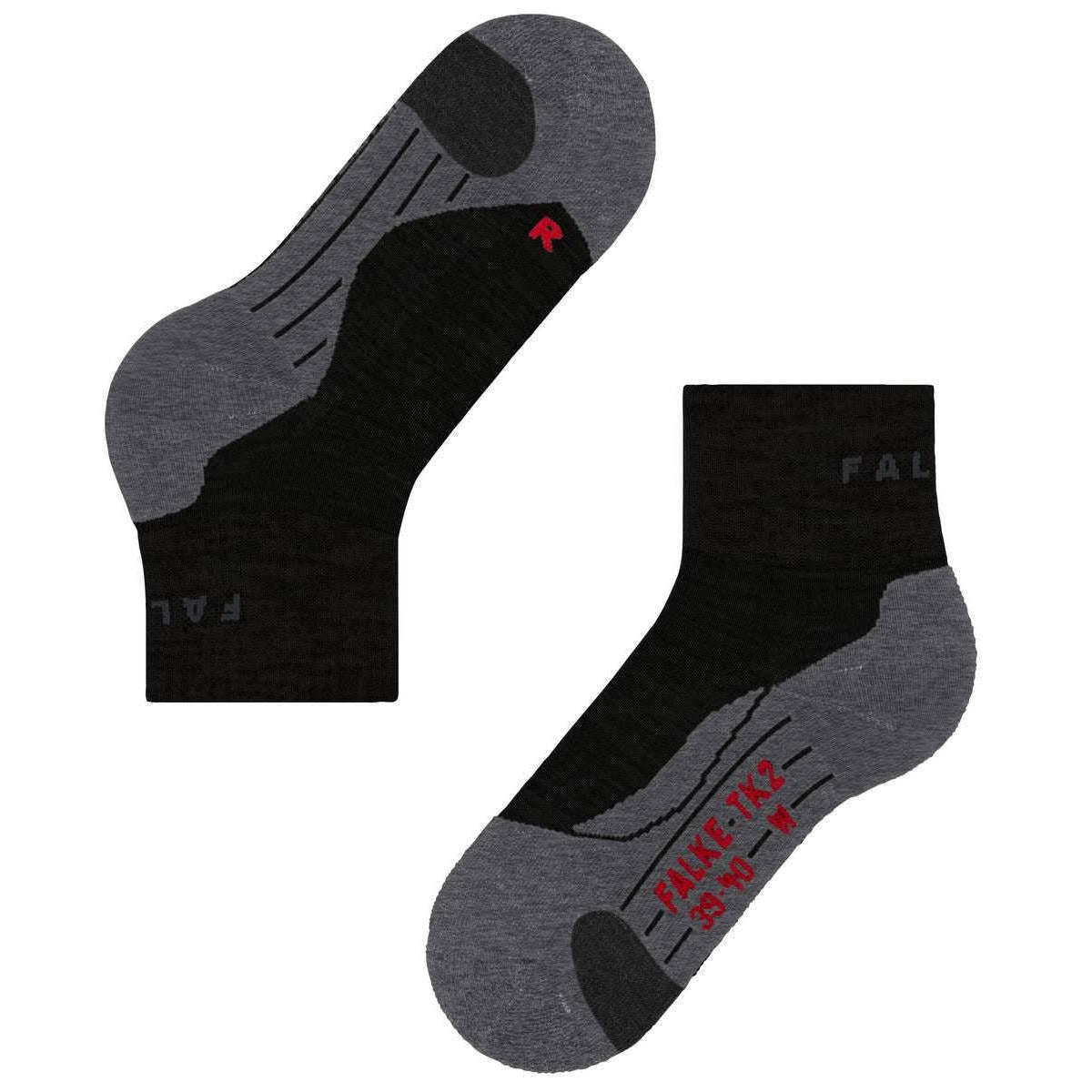 Falke TK2 Explore Short Socks - Black Mix - Image 6
