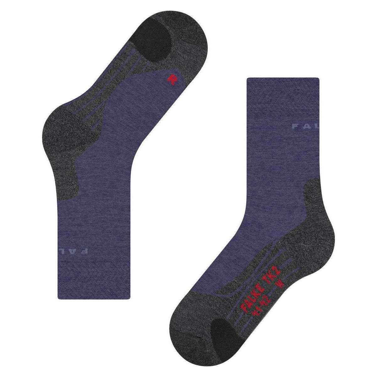 Falke TK2 Explore Trekking Melange Socks - Viola Purple - Image 4