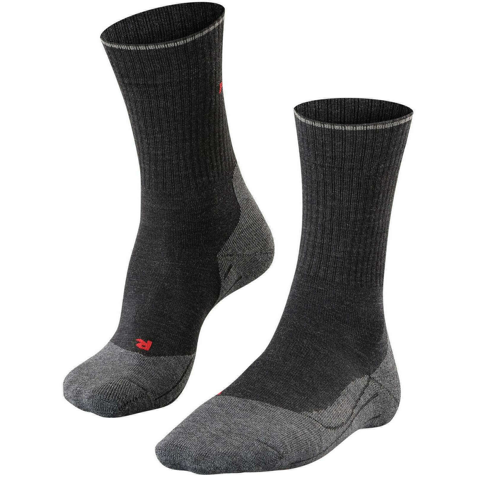 Falke TK2 Explore Wool Silk Trekking Socks - Anthra Mel Grey