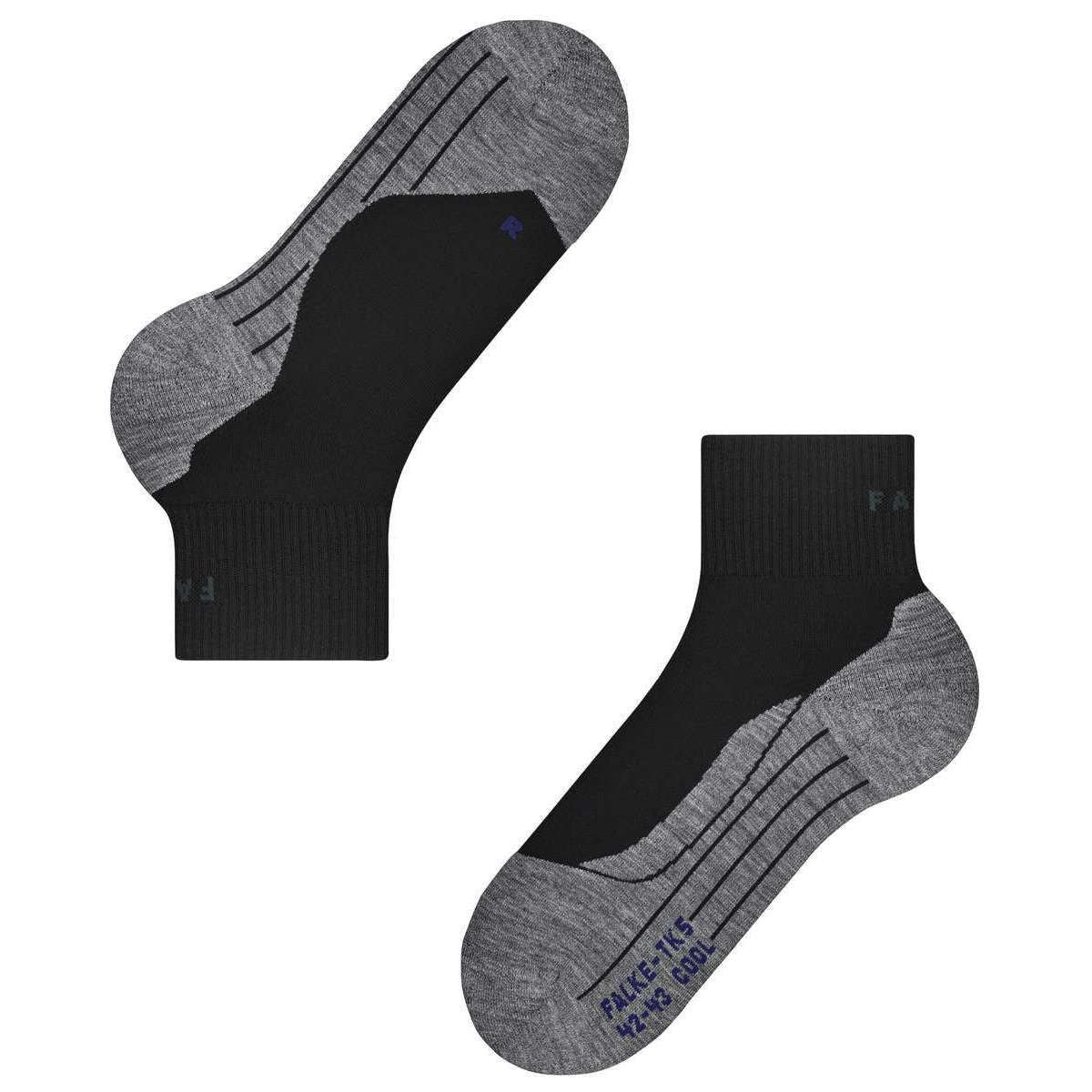 Falke TK5 Wander Cool Short Socks - Black Mix - Image 6