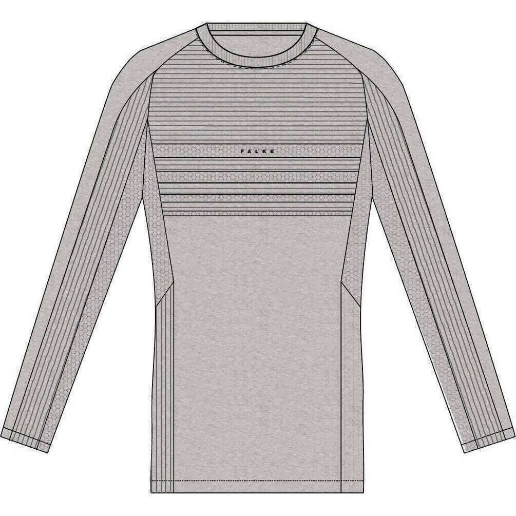 Falke Training Move Better Long-Sleeve Shirt - Grey Heather - Image 2