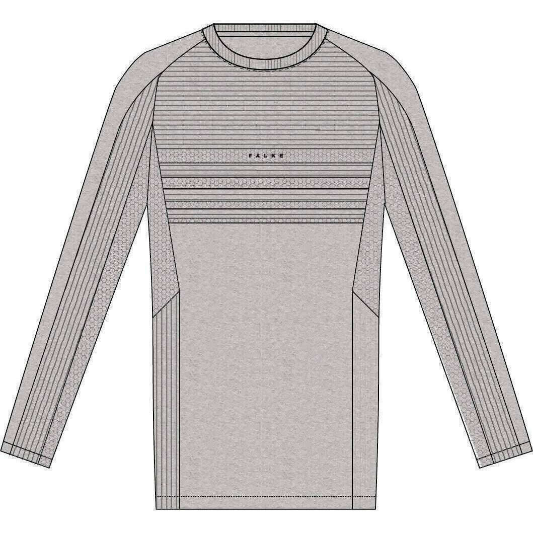 Falke Training Move Better Long-Sleeve Shirt - Grey Heather