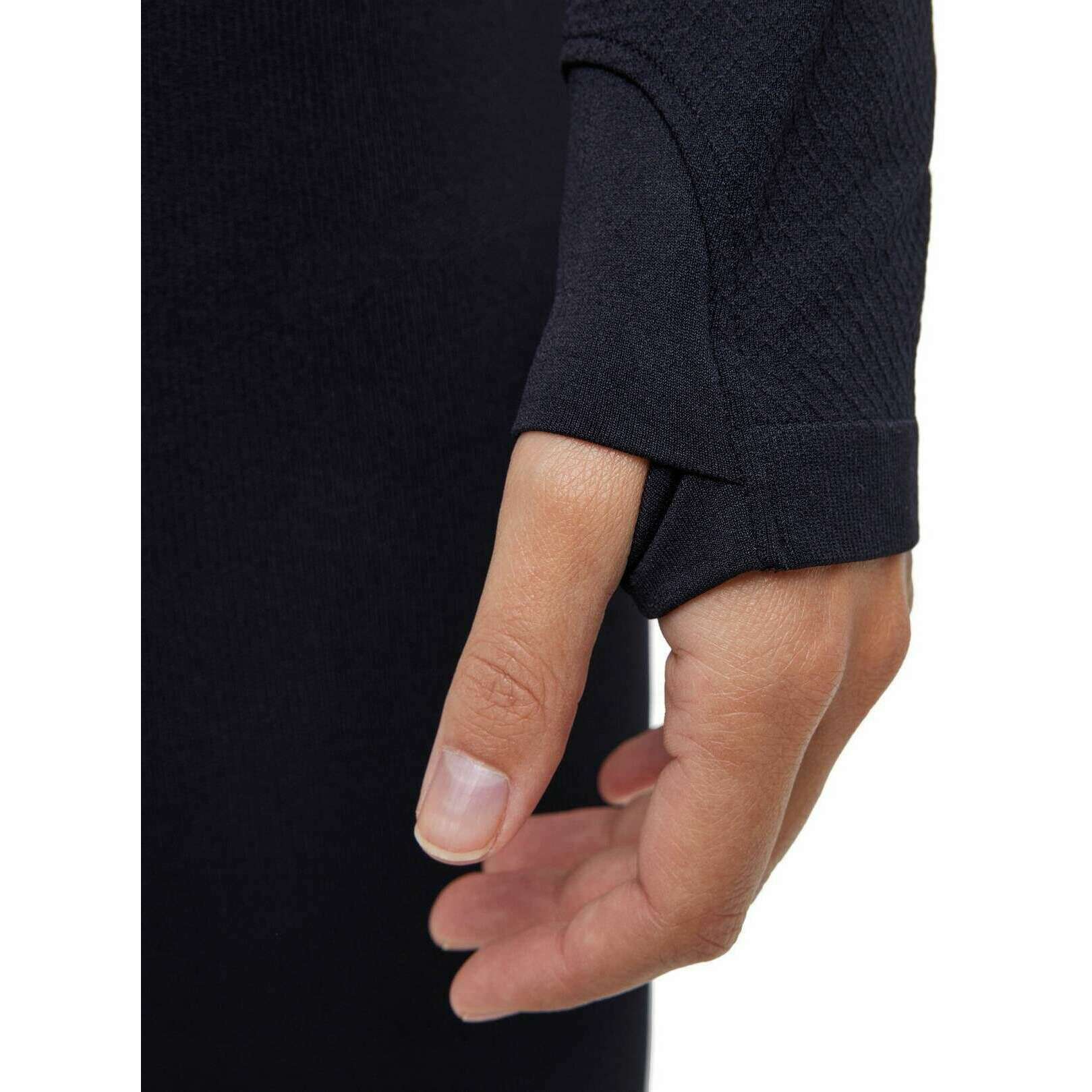 Falke Training Move Better Zipper Long-Sleeve Shirt - Black - Image 6