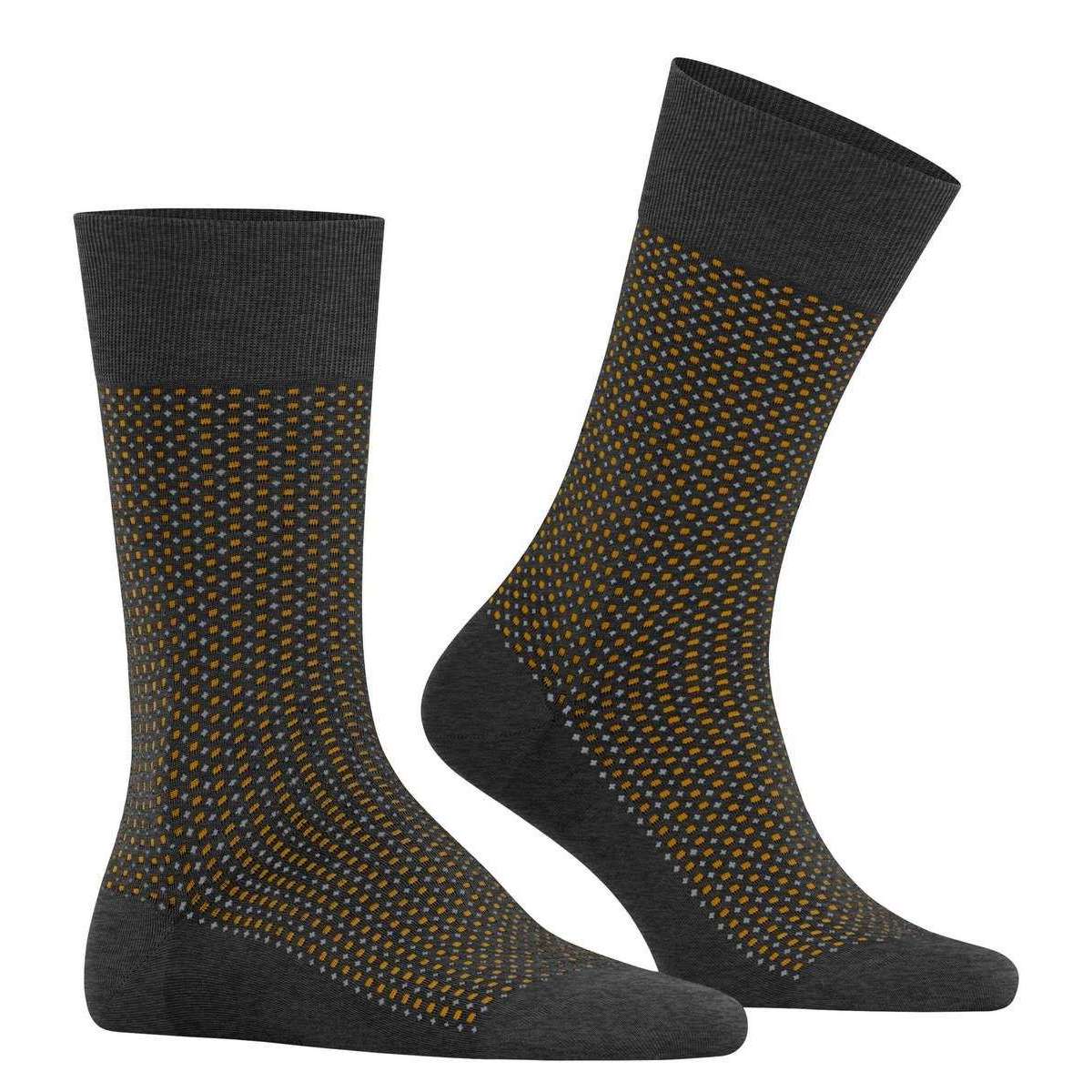 Falke Uptown Tie Socks - Anthracite Grey - Image 2