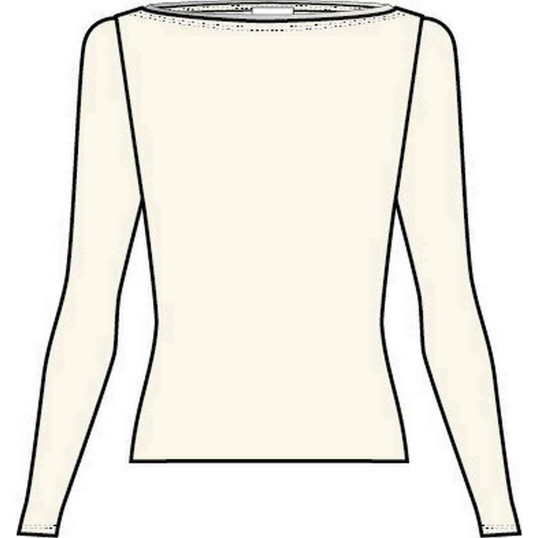 Falke Viscose Boat Neck Long-Sleeve Shirt - Off-White