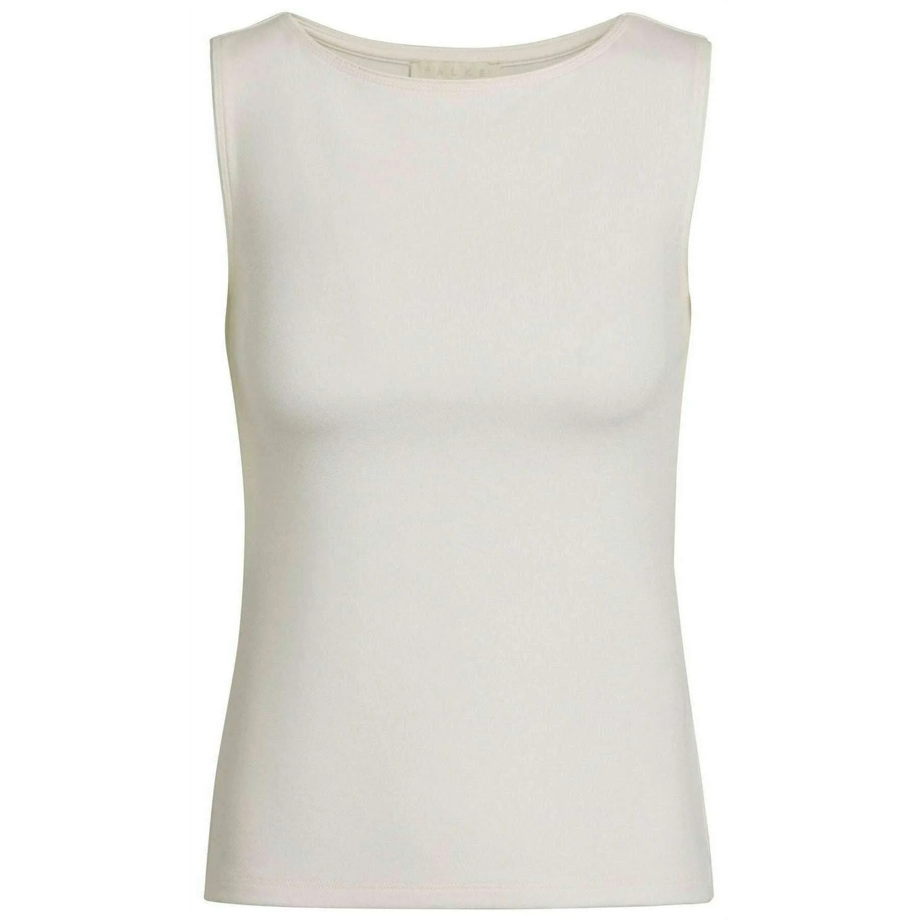 Falke Viscose Boat Neck Top - Off-White