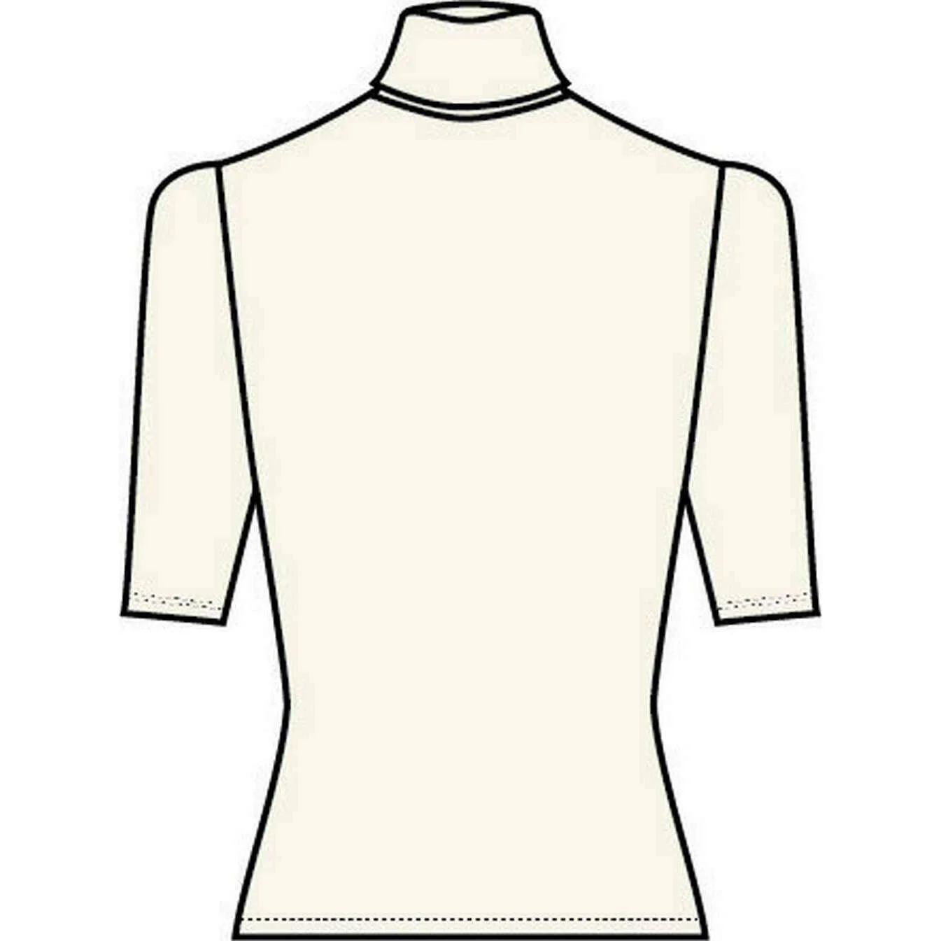 Falke Viscose Mock Neck T-Shirt - Off-White